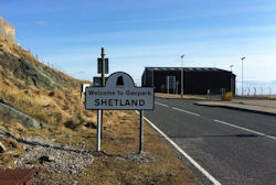 Welcome to Geopark Shetland, at Sumburgh Airport